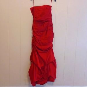 Prom or Ball Dress Gown, 10, Brick Red